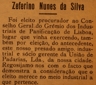 Zeferino Nunes dqa Silva, União de Padarias, panificação